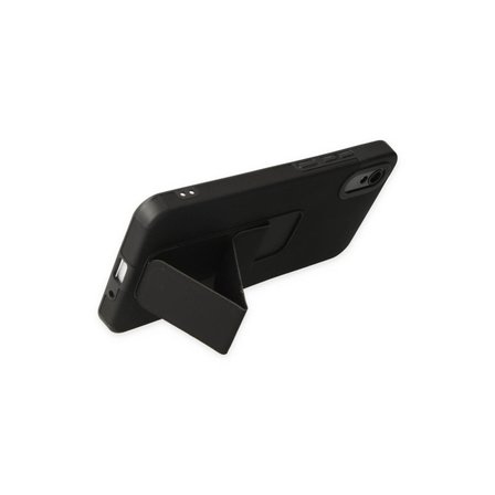 Xiaomi Redmi 9a Kılıf Mega Standlı Silikon - Siyah