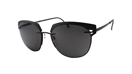 SILHOUETTE  8702 75 9040 0  Unisex SİYAH Çekik Çerçeve Güneş Gözlüğü