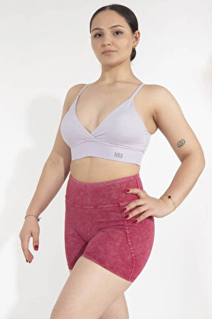 Kadın Dikişli Dekolteli Sporcu Sütyeni - Hızlı Kuruyan,Yoga Bra,Toparlayıcı Bra,Antreman Bra