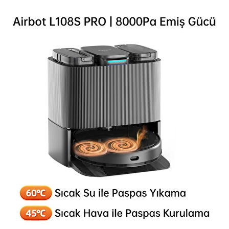 Airbot Pro Ulta Akıllı Robot Süpürge - L108S 