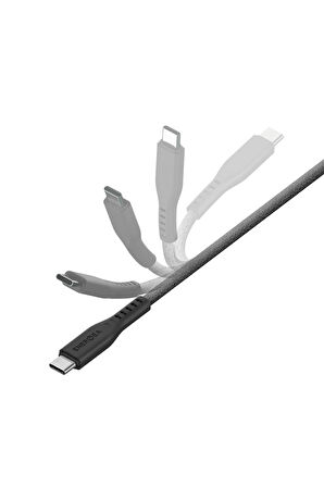 Flow 1.5M 60W Type-C to Lightning PD Hızlı Şarj Kablo - Siyah