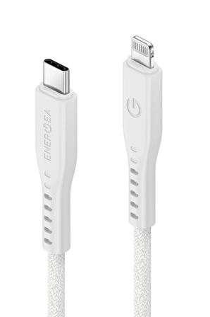 Flow 1.5M 60W Type-C to Lightning PD Hızlı Şarj Kablo - Beyaz