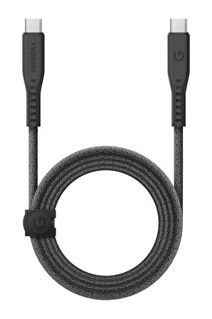Flow 1M USB 3.2 GEN 2 240W Type-C to Type-C PD Hızlı Şarj Kablo - Siyah