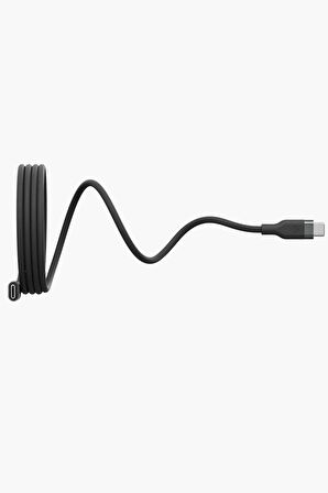 Helix 1.5M 100W Manyetik Katlanma Özellikli Type-C to Type-C PD Hızlı Şarj Kablo - Siyah