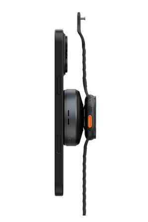 Energea MagDuo Arc 2in1 80cm Dahili Kablolu 15W Telefon Saat Hızlı Şarj Standı - Koyu Gri