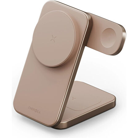 Energea MagTrio Plus 3in1 15W Şarj Standı - Gold