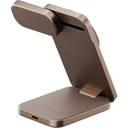 Energea MagTrio Plus 3in1 15W Şarj Standı - Gold