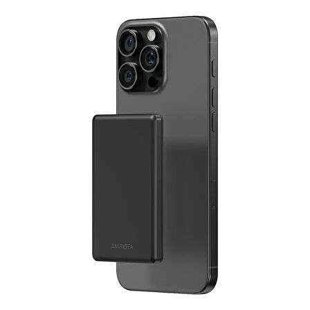 Energea AluPac Mini 5.000 mAh MagSafe Powerbank - Siyah