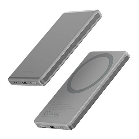 Energea AluPac Mini 5.000 mAh MagSafe Powerbank - Gri