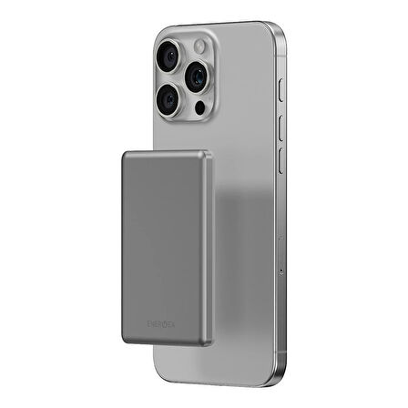 Energea AluPac Mini 5.000 mAh MagSafe Powerbank - Gri