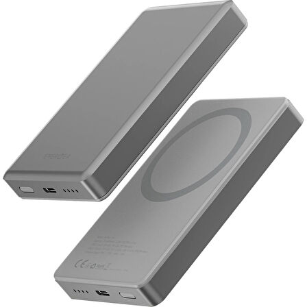 Energea AluPac 10K 10.000 mAh MagSafe Powerbank - Gri