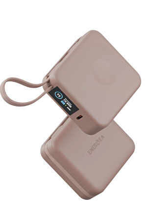 MagPac Mini Plus Dijital 10.000 mAh 20W Type-C 20W Type-C Kablo 15W Telefon Saat Kablosuz Şarj Magsafe Powerbank