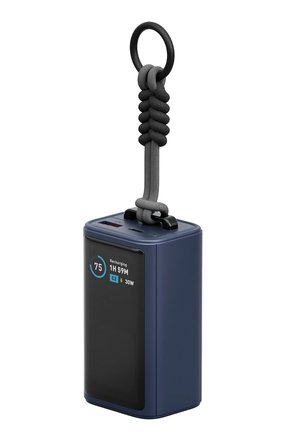 Energea ComPac Arc 45 Dijital Göstergeli 10.000 mAh Dahili Type-C Kablolu 45W Şarj Çıkışlı PD Hızlı Şarj Powerbank - Mavi