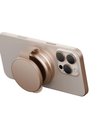 Energea AluMag Trio 3in1 Katlanabilir Qi2 Destekli 15W Telefon Saat Airpods Masaüstü Hızlı Şarj Standı - Gold