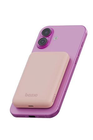 Energea X Bazic GoPower Snap 5K 3in1 5.000 mAh 20W PD Kablolu ve 15W Kablosuz Hızlı Şarj Magsafe Powerbank - Pembe