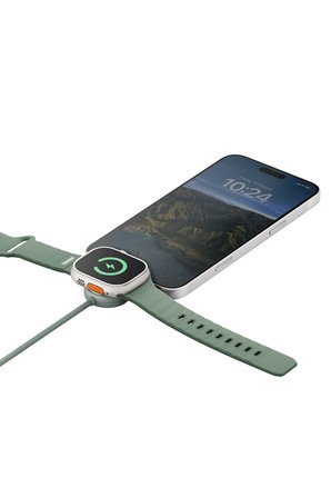 Energea Flow Duo Watch 2in1 1.5M 60W Type-C to Type-C ve Watch PD Hızlı Şarj Kablo - Turuncu