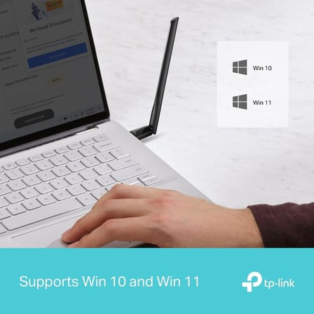 Archer TX35U Plus | AX1800 Wi-Fi 6 Kablosuz USB Adaptör | 1800 Mbps Çift Bant Hız | Yüksek Çekim Güçlü Anten | USB 3.0 | Wpa3 | Beamforming & Mu-Mımo | Masaüstü ve Laptop Pc Alıcı