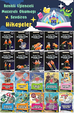 3.Sınıf Renkli Eğlenceli Maceralı Okumayı Sevdiren Hikayeler 3 (20 Kitap)
