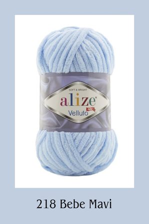 Velluto Kadife El Örgü Ipliği Hırka, Patik, Battaniye, Atkı Örgü Ipliği (Tekli) 100gr. 68 mt.