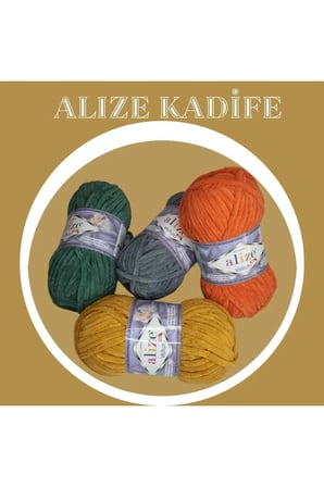 Velluto Kadife El Örgü Ipliği Hırka, Patik, Battaniye, Atkı Örgü Ipliği (Tekli) 100gr. 68 mt.