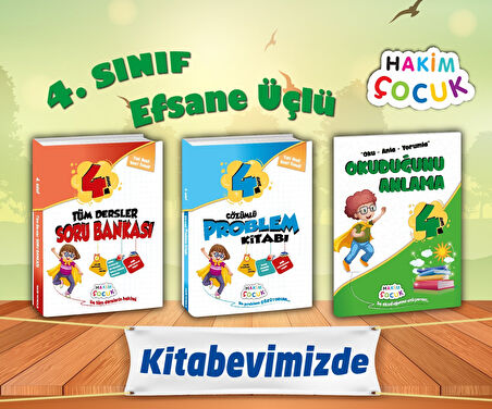 3.Sınıf Tüm Dersler Soru Bankası+Çözümlü Problem Kitabı+Okuduğunu Anlama