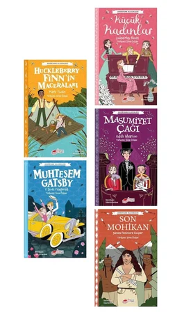 Çocuklar İçin Amerikan Klasikleri 5 Kitap Set