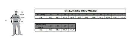 5.11 APEX PANTOLON SIYAH