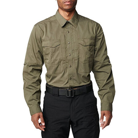 5.11 STRYKE SHIRT KOYU YESIL GOMLE