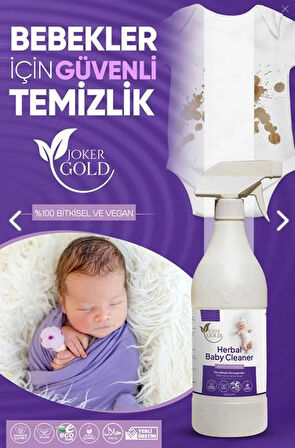 %100 Bitkisel Çok Amaçlı Çocuk & Bebek Ürünleri Temizleyici & Leke Çıkarıcı - 1 Litre