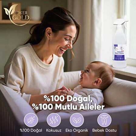 %100 Bitkisel Çok Amaçlı Çocuk & Bebek Ürünleri Temizleyici & Leke Çıkarıcı - 1 Litre