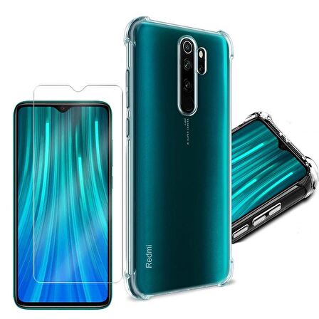 Gpack Xiaomi Redmi Note 8 Pro Kılıf AntiShock Ultra KorumaNano Glass