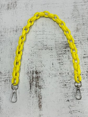 Akrilik Zincir Çanta Sapı Sarı 50 cm 1 Adet