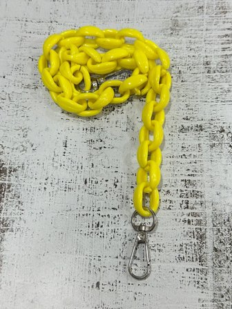 Akrilik Zincir Çanta Sapı Sarı 50 cm 1 Adet