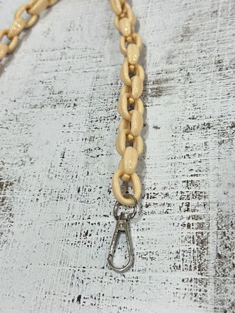 Akrilik Zincir Çanta Sapı Bej 50 cm 1 Adet
