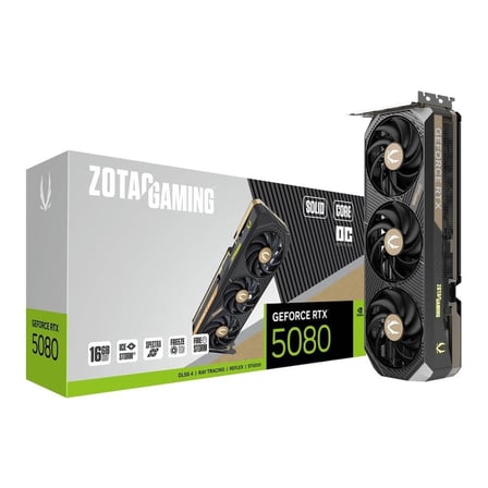 ZOTAC GeForce RTX 5080 GAMING SOLID CORE OC 16GB GDDR7 256Bit DLSS 4 Ekran Kartı