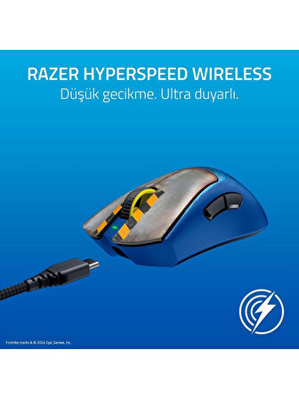 Razer DeathAdder V3 Pro Fortnite Edition Kablosuz Espor Oyun Faresi FocusPro 30K DPI Gen-3 