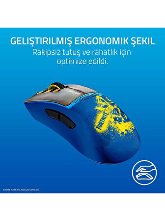 Razer DeathAdder V3 Pro Fortnite Edition Kablosuz Espor Oyun Faresi FocusPro 30K DPI Gen-3 
