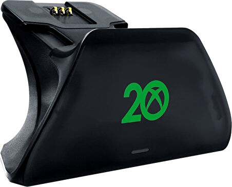 Razer Universal Quick Charging Stand - Xbox Kumandaları için Hızlı Şarj Cihazı (Evrensel Uyumluluk, Manyetik Temas Sistemi, Xbox Kumandanızla Eşleşir, Tek Elle Gezinme) Xbox 20th Anniversary Teşhir