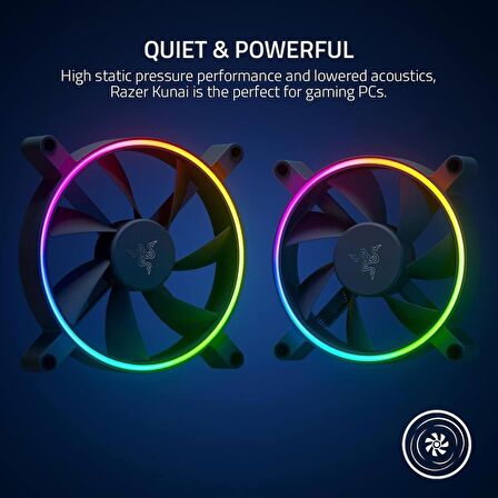 Razer Kunai Chroma 120mm ARGB Kasa Fanı (RC21-01800100-R3M1)