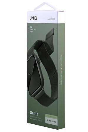 Uniq Dante Watch Ultra 41mm Çelik Örgü Kordon - Mavi