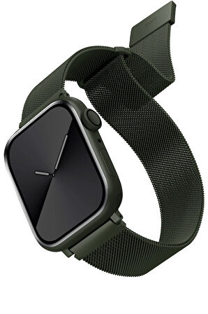 Uniq Dante Watch Ultra 41mm Çelik Örgü Kordon - Yeşil