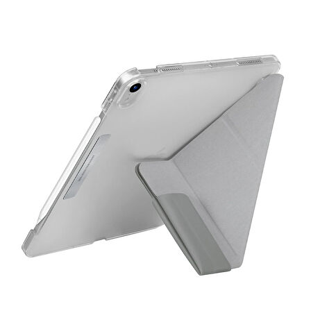 Uniq Camden iPad 2022 10.9 (10.Nesil) Katlanabilir Tablet Kılıfı - Gri