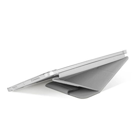 Uniq Camden iPad 2022 10.9 (10.Nesil) Katlanabilir Tablet Kılıfı - Gri