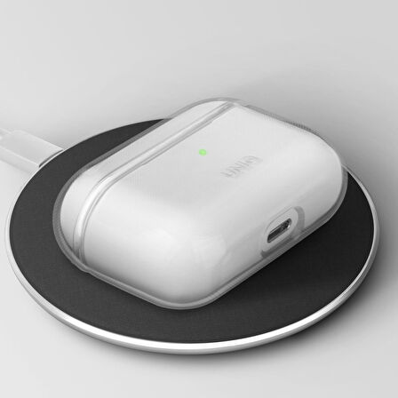 Uniq Glase AirPods Pro 2 (2.Nesil) Silikon Kılıf - Şeffaf