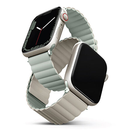Uniq Revix Reversible Watch Ultra 49mm Manyetik Kordon - Beyaz