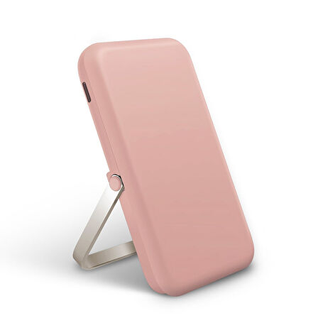 Uniq Hoveo 5.000mAh Manyetik Standlı Powerbank - Pembe