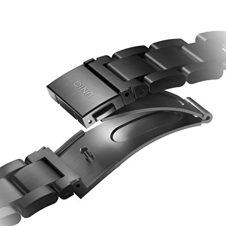 Uniq Osta Watch 42-44-45-49mm Metal Kordon - Siyah