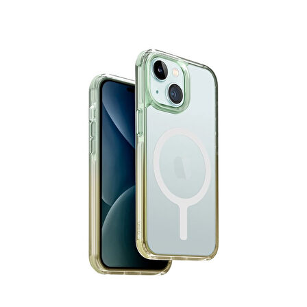 Uniq Combat Duo iPhone 15 MagSafe Kılıf - Yeşil