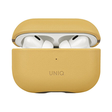 Uniq Lyden DS AirPods Pro 2 (2.Nesil) Deri Kılıf - Sarı