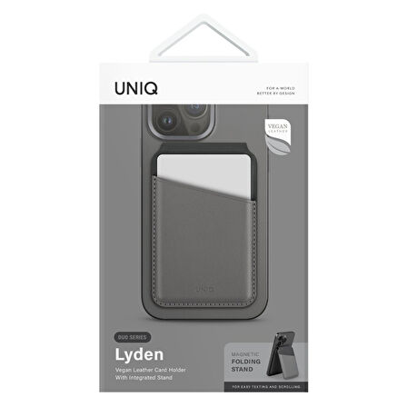 Uniq Lyden DS RFID-Block Manyetik Kartlıklı Stand - Siyah